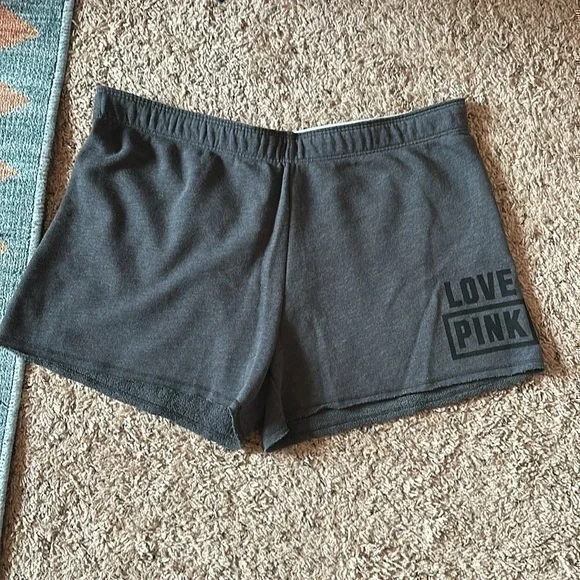 NWT Pink Victorias Secret Signature Band Soft Gray Shorts - Picture 4 of 6